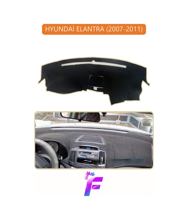 Hyundai Elantra 2007-2011 Uyumlu Torpido Örtüsü Yansıma Önleyici Hızlı Montaj Koruma G16 Torpido Halısı