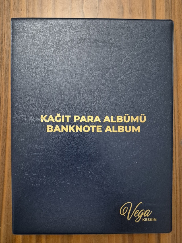 60 Adet Kapasiteli Yerli Kağıt Para Albümü Koleksiyon Mavi. Topla
