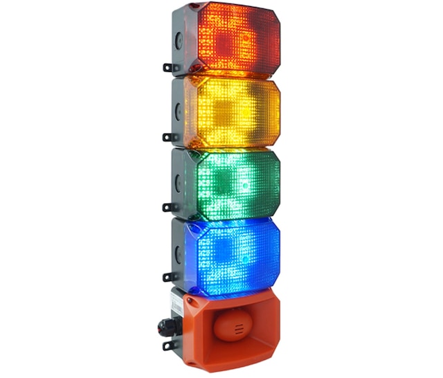Mesan 4 Kat Küp Led Multifonksiyon 43 Ses Siren 110-220vac Ms 225.1.3.2.5.110-220vac