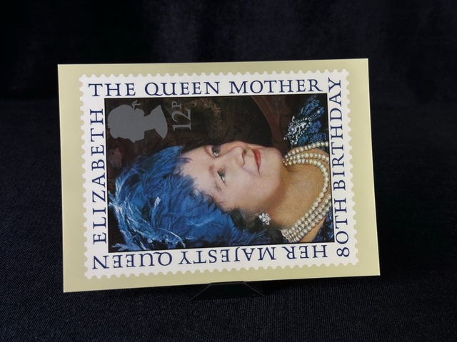 Postcard Her Majesty Queen Kraliçe Elizabeth The Queen Mother's 80th Birthday 4 Auğustos 1980 8 1/2 P Kartpostal Teşhir Ürün