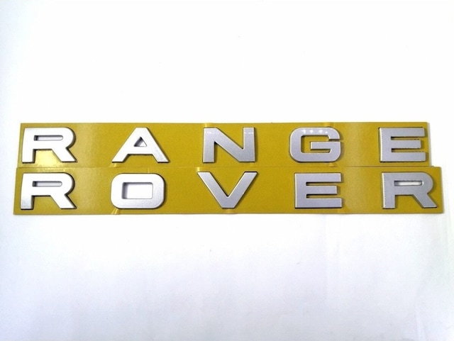 Range Rover Bagaj Yazısı Açık Gri 350mm-30mm