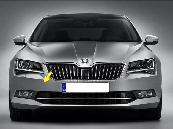 Skoda Superb 2015-2021 İçin Ön Çeki Demir Kapağı 3v080724