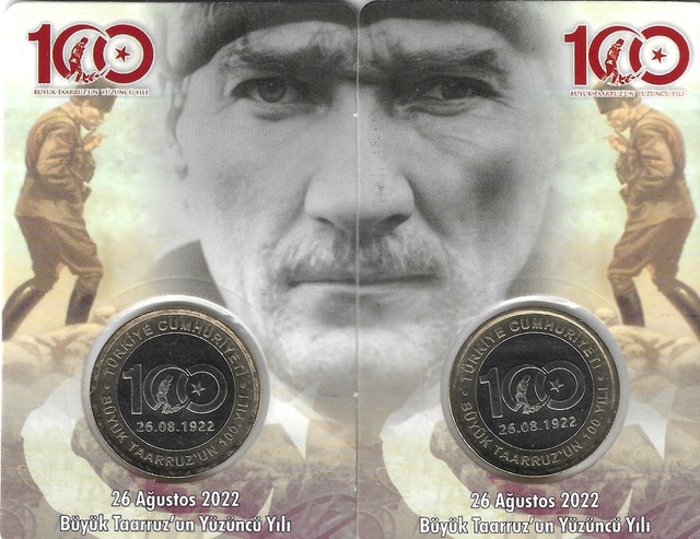 Emir Collectıon 2022 Yılı Büyük Taarruz Un 100.yılı Hatıra Parası Özel Folder