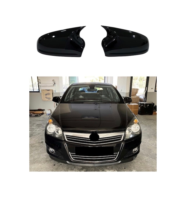 Opel Asta H Yarasa Ayna Kapağı 2009-2013 Makyajlı Kasa Uyumlu Pianoblack İthal Abs Plastik A+ Kalite