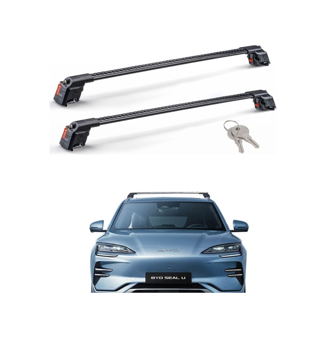 Byd Seal-u 2024 - Sonrası Trx2 Thunder Carrier Kilitli Ara Atkı Taşıyıcı Tavan Barı Siyah