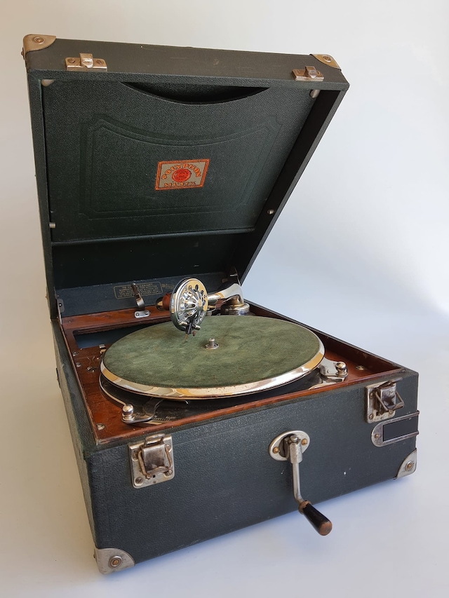 Polyphon Musik Antika Çanta Gramofon 079 Hafif Hasarlı Teşhir Ürün