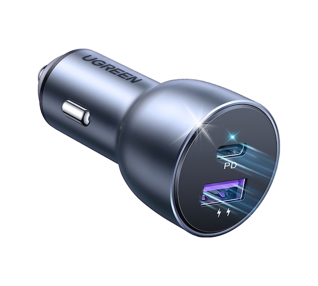 Ugreen 52.5w Qc Pd Hızlı Araç İçi Şarj Cihazı Çakmaklık Adaptörü 1xusb-c, 1xusb-a, Uzay Grisi, 60980