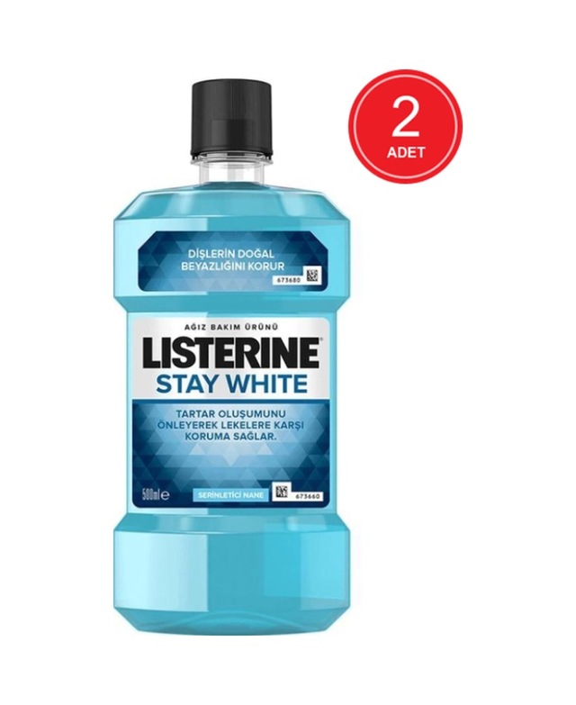 Listerine Stay White Ağız Bakım Suyu 2 x 500 ML