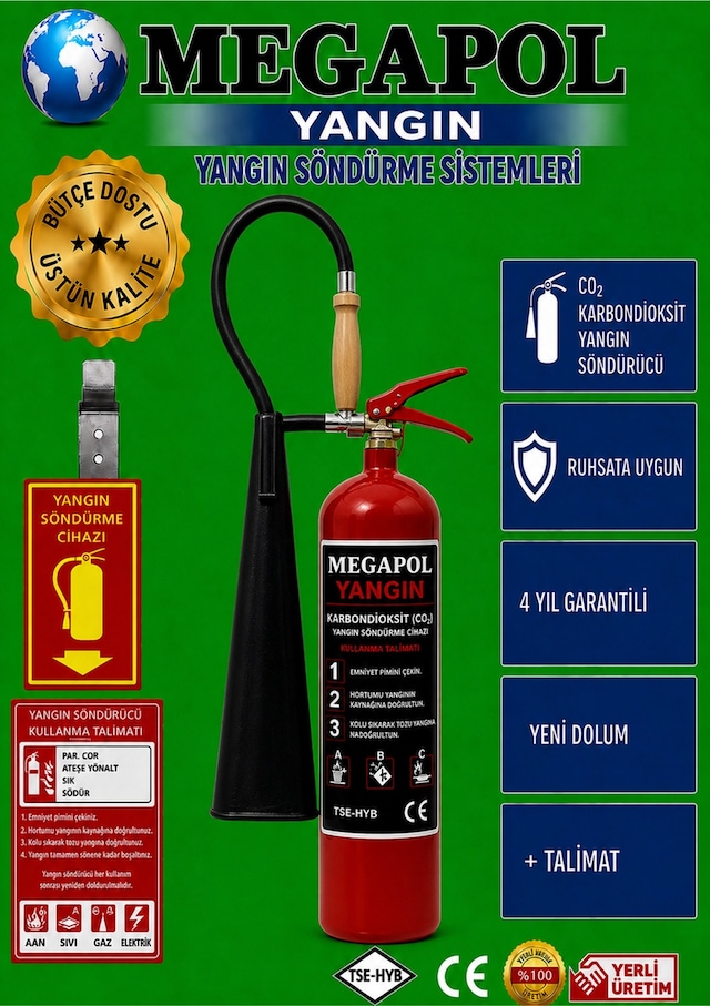 5 Kg Karbondioksitli Yangın Söndürme Cihazı. Karbondioksitli Yangın Tüpü. Karbondioksitli Yangın Söndürücü. Karbondioksitli Yangın Söndürme Cihazı