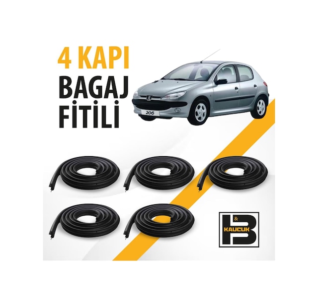 Peugeot 206 4 Kapı + Bagaj Fitili Bm00712