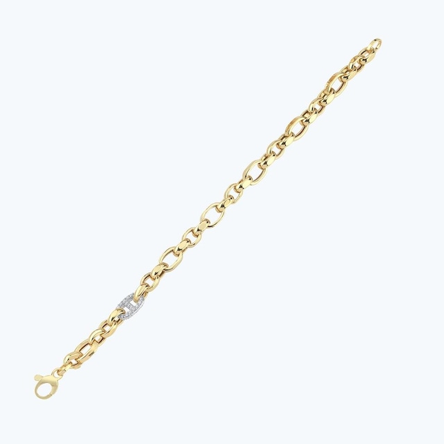 Altınbaş Altın Zincir Bileklik Abl0338-y-25253 Çok Renkli