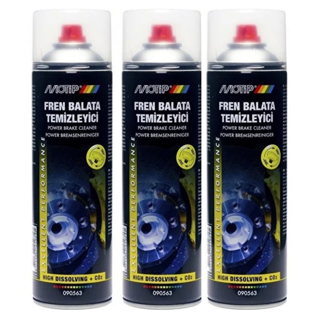 Motip Fren Balata Temizleme Spreyi 500 Ml Brake Cleaner - 3 Adet