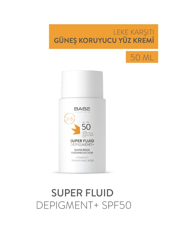 Babe Super Fluid Depigment + Leke Karşıtı Koruyucu Güneş Kremi SPF50 50 ML