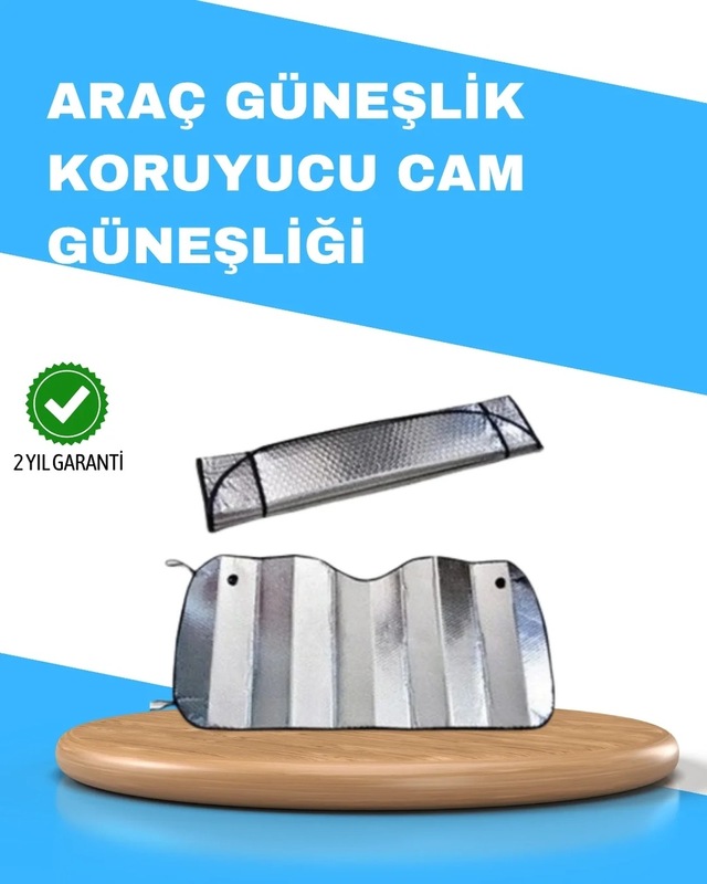 Ers Katlanabilir Alüminyum Araç Güneşliği Uv Koruma Ve Klima Tasarrufu Bir Arada