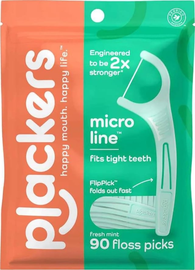 Plackers Micro Line Çatal Diş İpi Kürdanlı 90 Adet