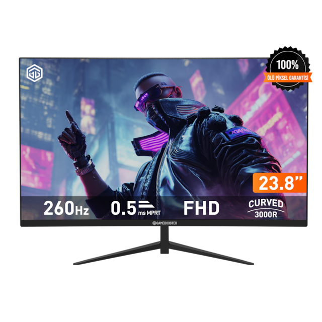 GAMEBOOSTER GB-24M1F260CFMR 23.8'' CURVED VA 260HZ 0.5MS FHD GAMING MONITOR