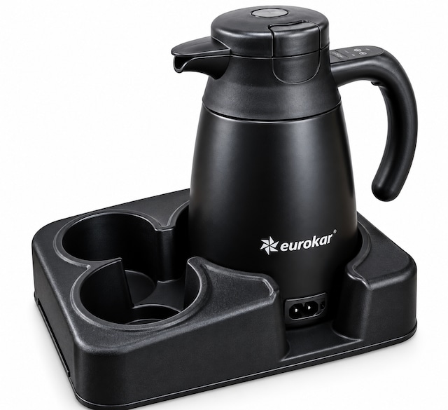 Eurokar 12v/24v Araç İçi Kettle 1,3 L Metal Gövde Oto Su Isıtıcı