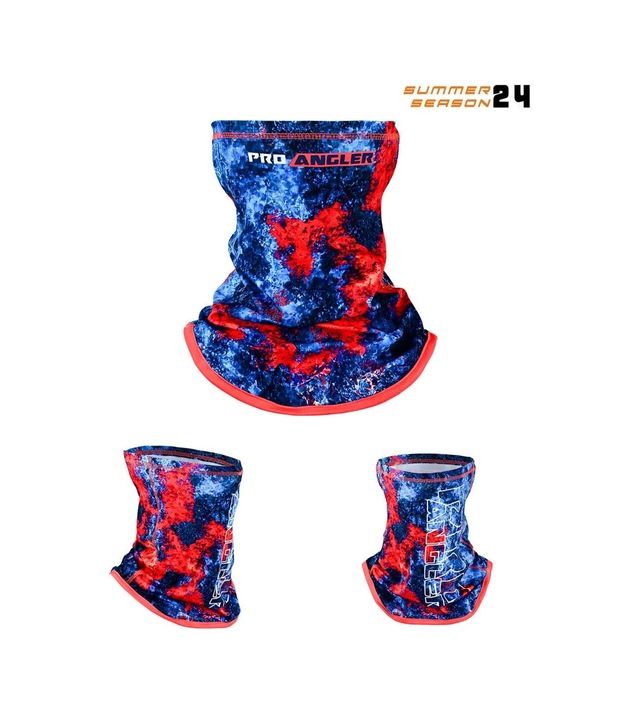 Fujin Pro Angler Neck Gaiter Boyunluk Red Reef Çok Renkli