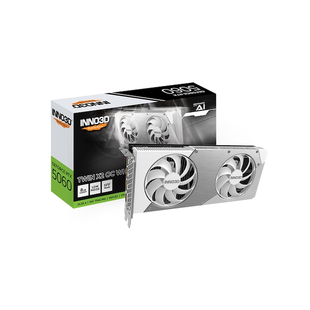 Inno3d Rtx5060 8gb Twin X2 Oc White 128bit Gddr7 Ekran Kartı