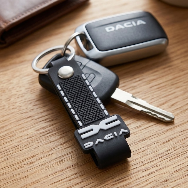 Dacia Grubu İle Uyumlu Premium Kauçuk Oto Anahtarlık Araç Anahtarı İçin Şık Ve Dayanıklı Anahtarlık