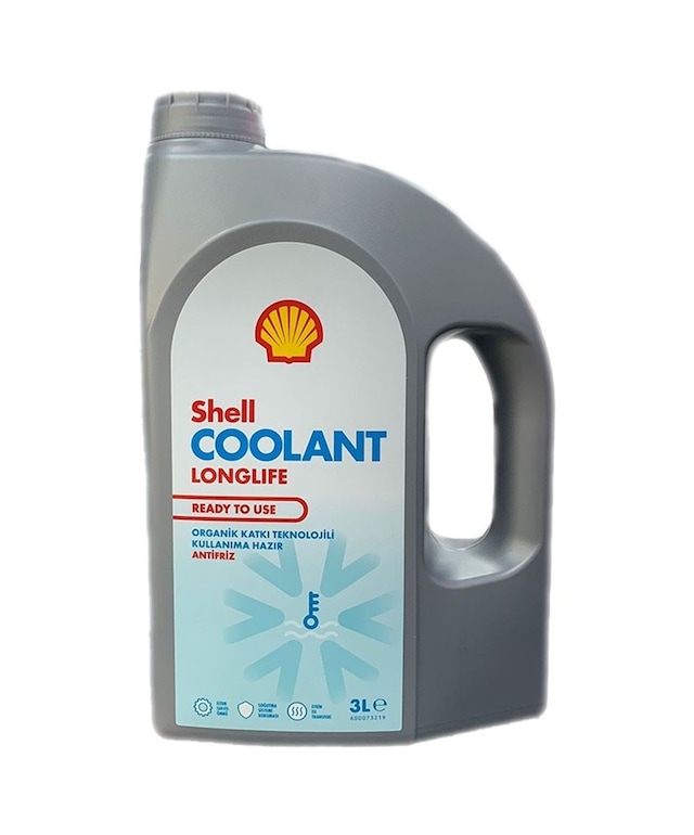 Shell Coolant Longlife RTU Organik Kırmızı Antifriz -37 Derece 3 L