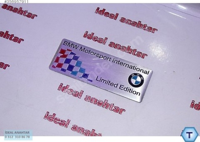 Bmw Araç Serisi Motorsport International Logo Amblem Plaket