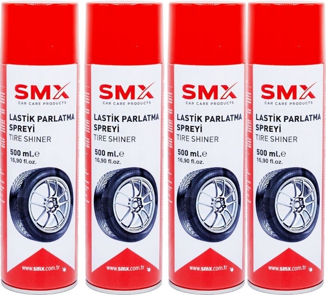 Lastik Parlatma Spreyi 4x500 Ml 4 Adet
