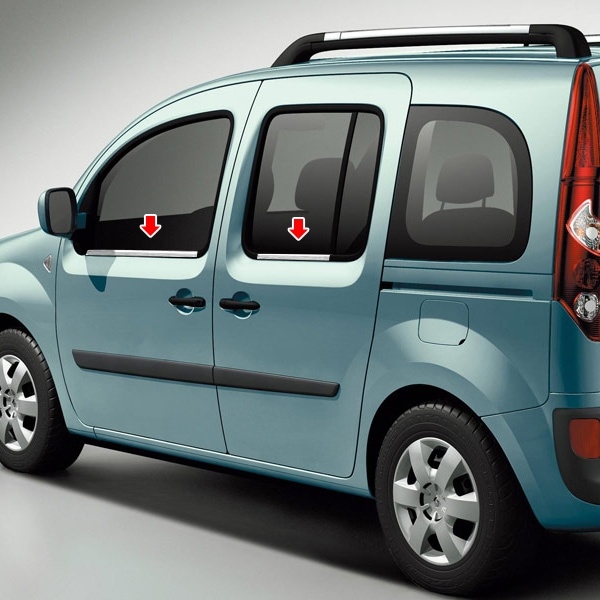 Renault Kango Krom Cam Çıtası 4 Parça 2008 Üzeri-
