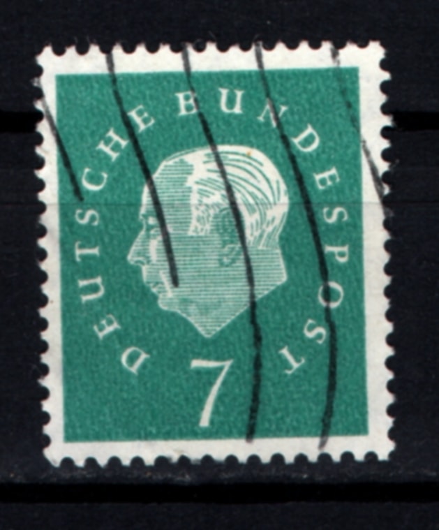Almanya 1959 Profesör Dr. Th. Heuss 7pf Ws2201 Teşhir Ürün
