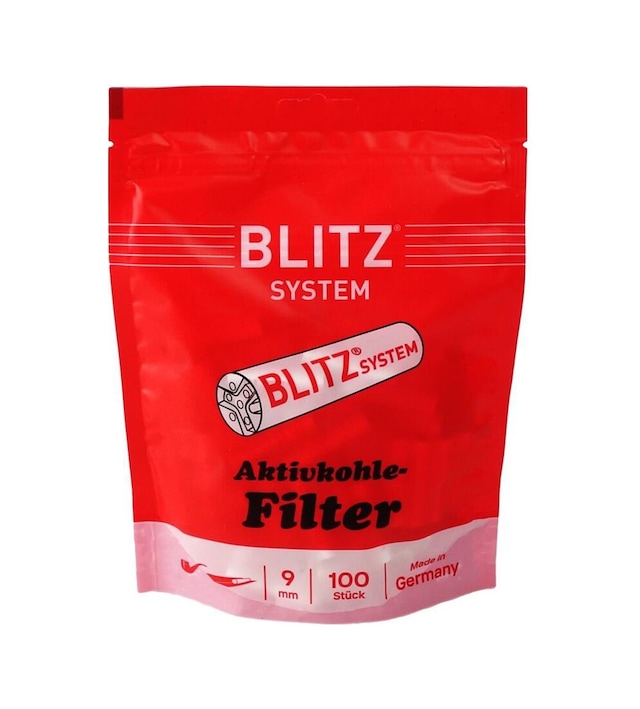 Blitz Germany 80140 Kömürlü Pipo Filtresi 9mm 100 Adet