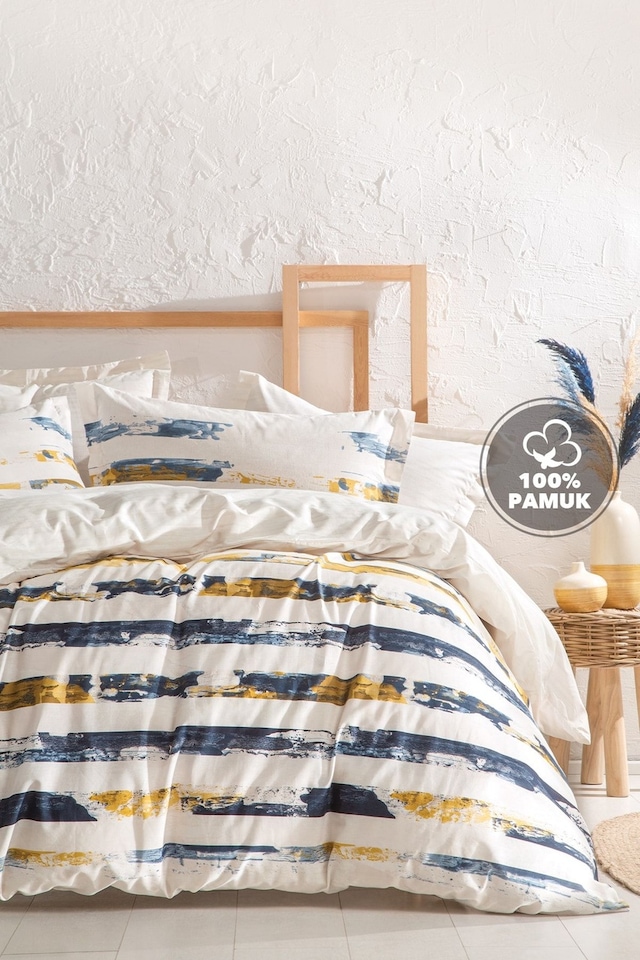 Yataş Bedding Stain Ranforce Çift Kişilik Nevresim Seti Bej