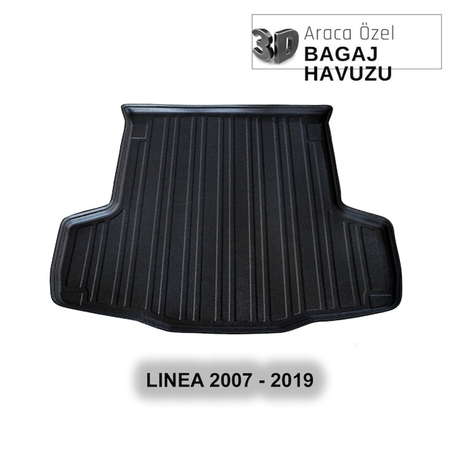 Fıat Lınea 2007 - 2019 3d Araca Özel 3d Bagaj Havuzu