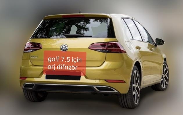 Volkswagen Golf 7.5 2017-2020 Difüzör