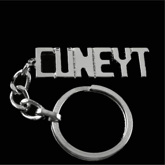 Cüneyt - 887 - - Spt-gld - İsimli Anahtarlık Çok Renkli
