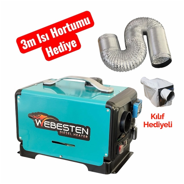 Webesten Taşınabilir Lityum Akülü Dizel Isıtıcı Kılıf Ve Hortum Hediyeli 01