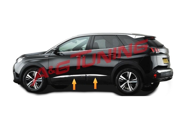 Peugeot 3008 Krom Kapı Çıtası 2016-2023 Arası