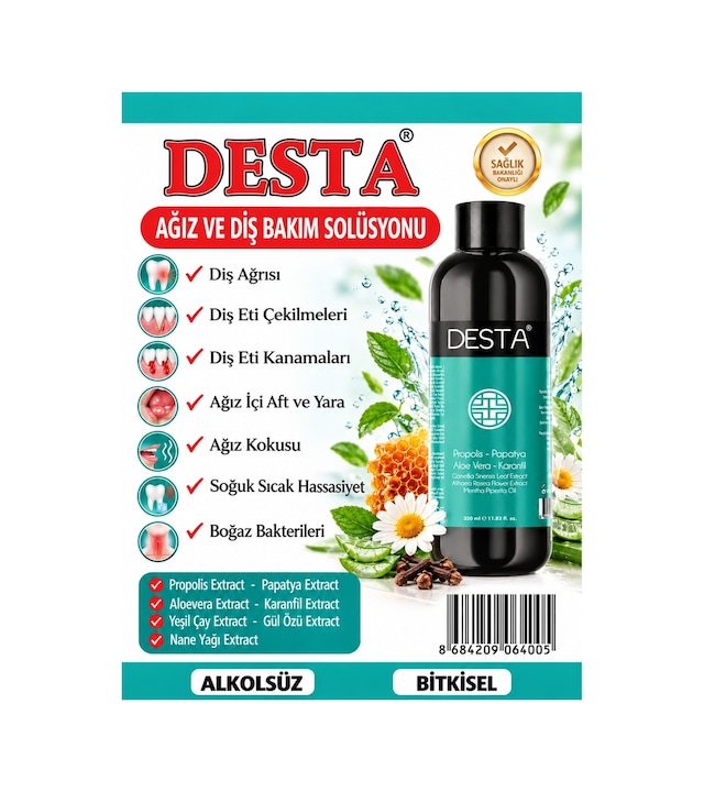 Desta Ağız Ve Diş Bakım Solüsyonu 2 Adet