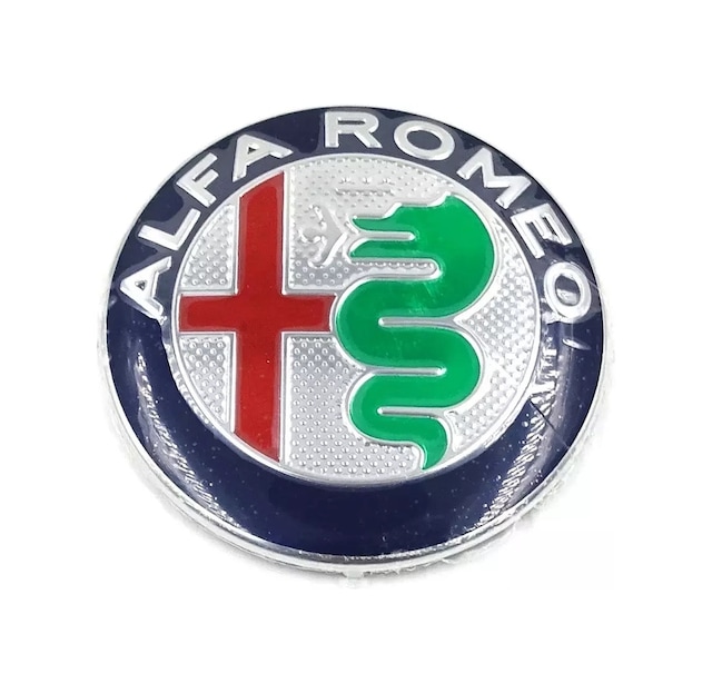 ALFA ROMEO BAGAJ KAPUT LOGO 74 MM 1 ADET AMBLEM LACİVERT-YEŞİL