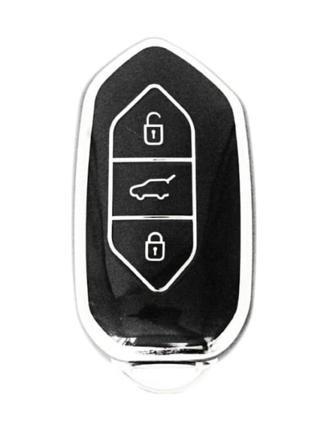 Togg T10x 3 Tuşlu Smart Nano Koruma Anahtar Kılıfı Siyah Gümüş Silver Renk Yüksek Kalite