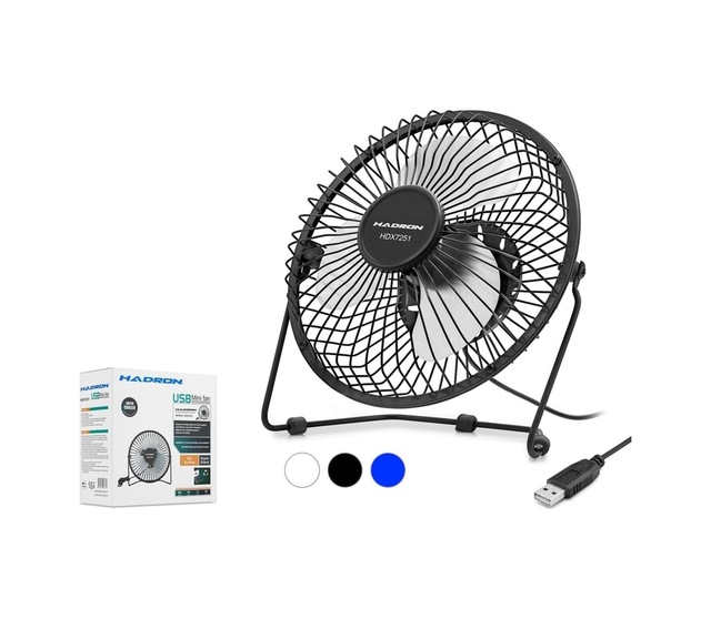 Hadron Hdx7251(2032) Fan Usb Metal 18x18Cm (503393685)