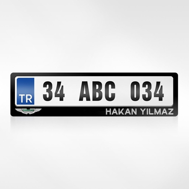 Kişiye Özel Isimli Aston Martin Logolu Plakalık 264845211