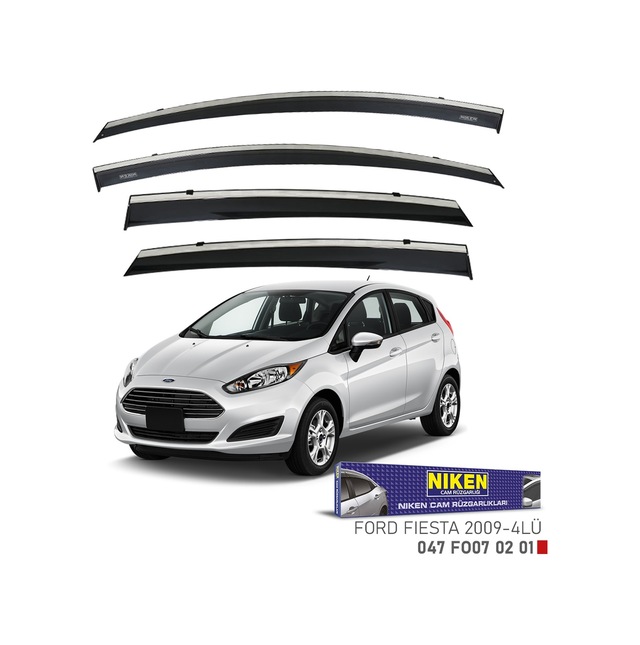 FORD FİESTA KROMLU CAM RÜZGARLIĞI 4LÜ 2010-2020