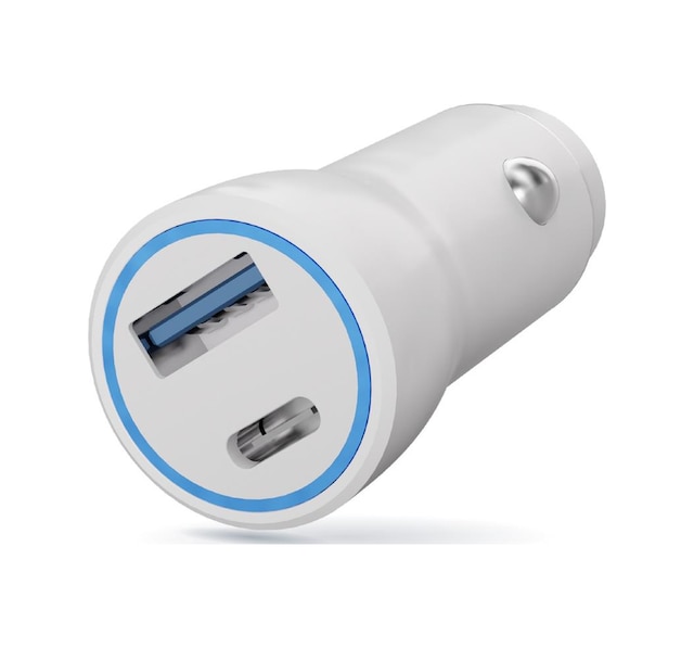 Polosmart Pbs134 Hızlı 1 Usb 1 Pd Çıkışlı 20w Araç Şarjı Beyaz