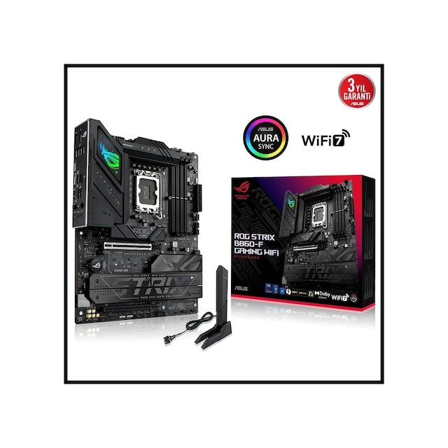 ASUS Rog Strıx B860-f Gamıng Wıfı, 4xddr5, 4xm.2, Hdmı,