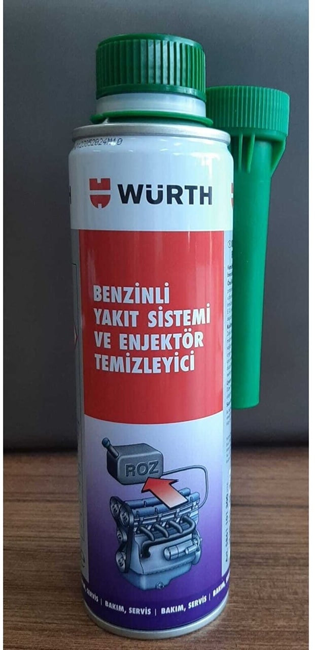 Würth Benzinli Yakıt Sistemi ve Enjektör Temizleyici 300 ML