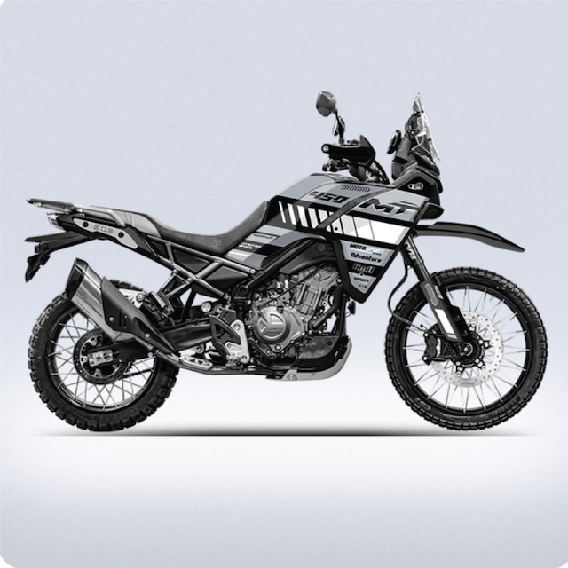 Cfmoto 450 Mt Trophy 2 Parçalı Kaplama Sticker Etiket Modeli