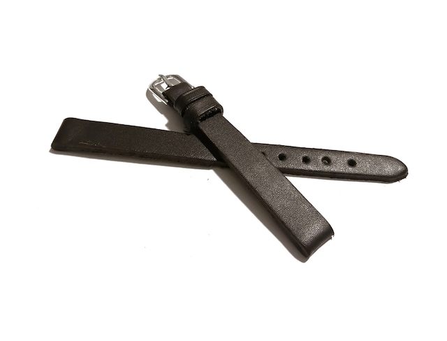 Fado&her Saate Uyumlu Hakiki Bayan Deri Saat Kordonu Koyu Kahve 10 Mm 417 Koyu Kahverengi
