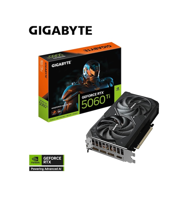 Gigabyte RTX 5060 TI WINDFORCE MAX OC