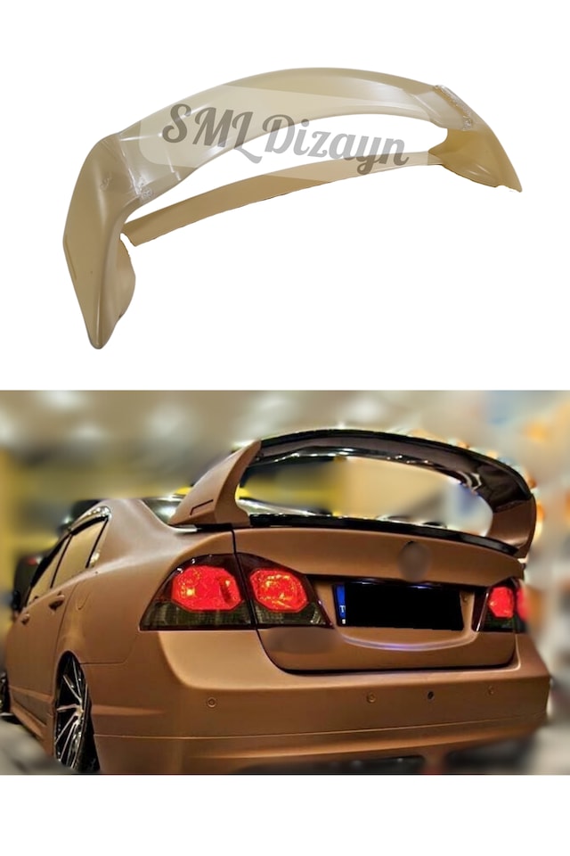 Civic Fd6 Bagaj Üstü Yüksek Spoiler-spoyler Boyasız Plastik