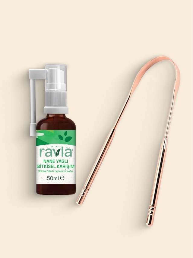 Ravla Nane Yağlı Bitkisel Karışım 50 ML + Ravla Dil Temizleyici